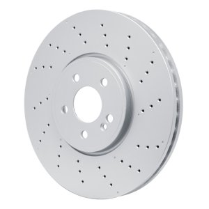 Mercedes-Benz A35 AMG Brake Rotor (1) - Front - R1 Concepts - GeoSPEC Coated Rotor - Drilled - `20-`22
